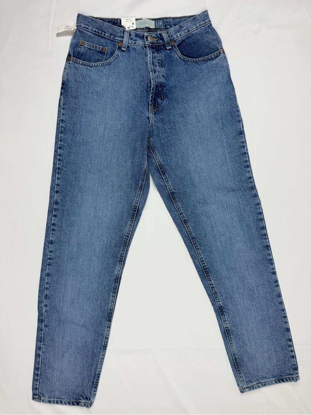 NWT Vintage GAP Classic Fit Jeans 8 Button Fly High Rise 90s Mom Denim USA